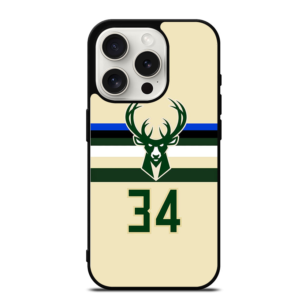 MILWAUKEE BUCKS JERSEY iPhone 15 Pro Case Cover