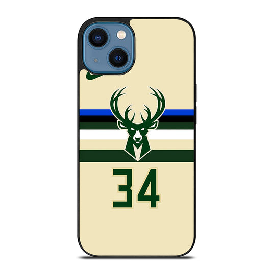 MILWAUKEE BUCKS JERSEY iPhone 14 Case Cover