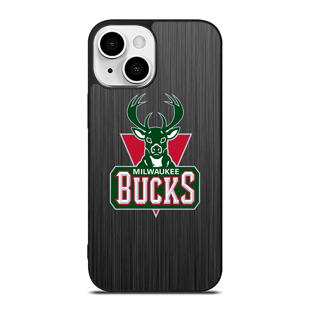 MILWAUKEE BUCKS METAL LOGO iPhone 13 Mini Case Cover