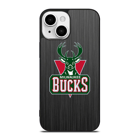 MILWAUKEE BUCKS METAL LOGO iPhone 13 Mini Case Cover