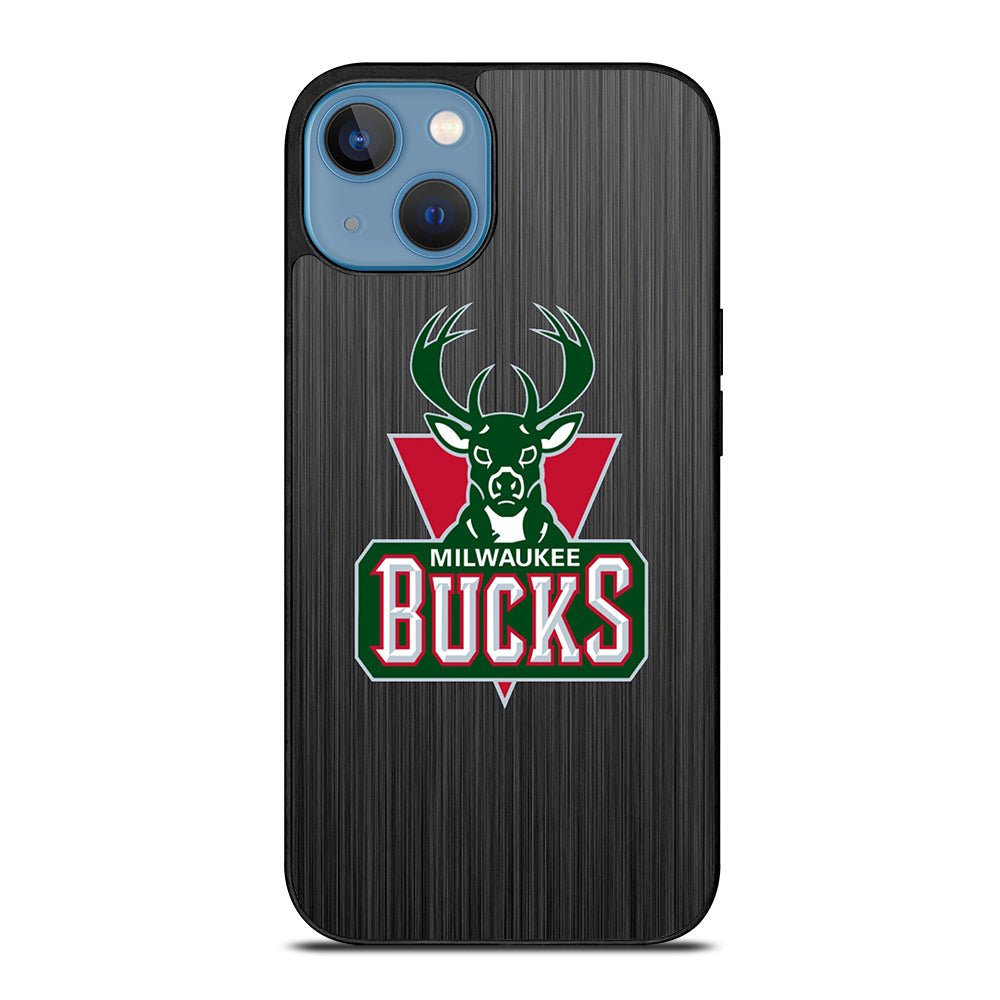 MILWAUKEE BUCKS METAL LOGO iPhone 13 Case Cover