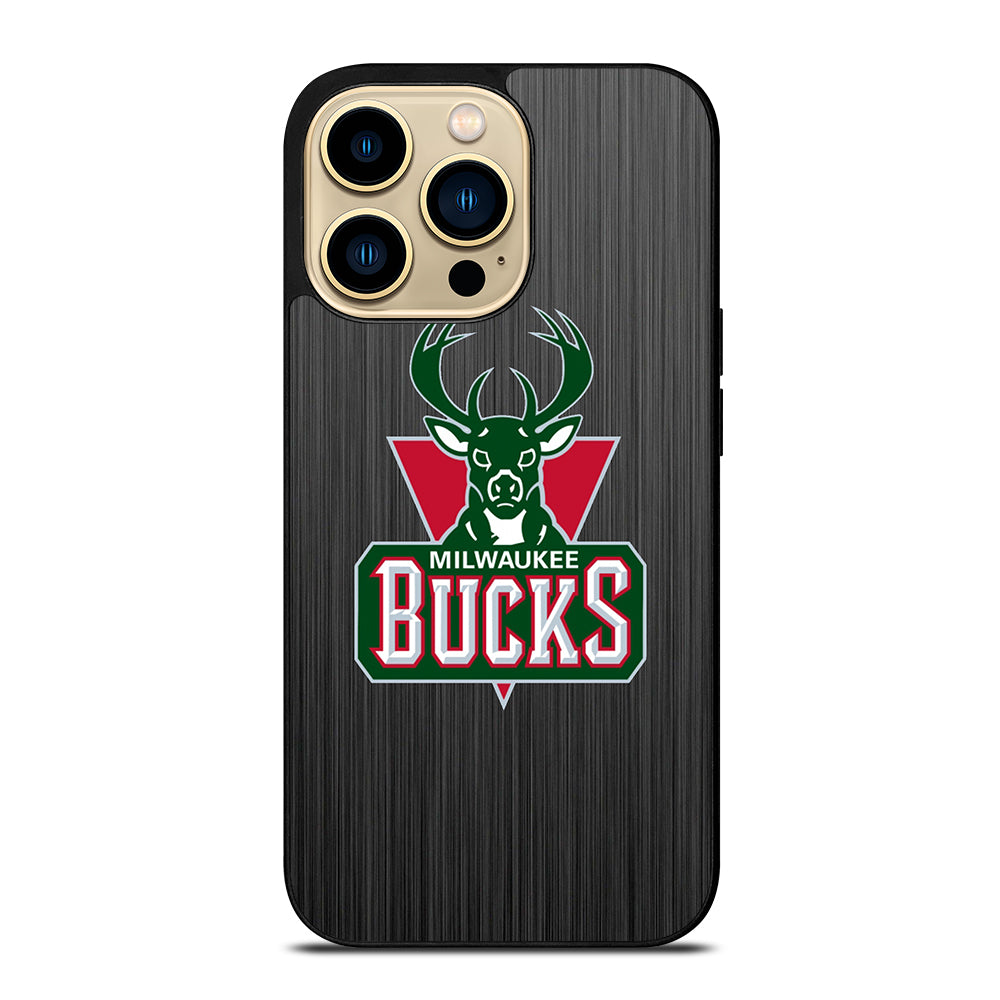 MILWAUKEE BUCKS METAL LOGO iPhone 14 Pro Max Case Cover