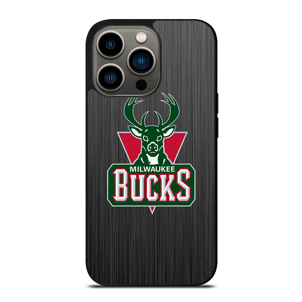MILWAUKEE BUCKS METAL LOGO iPhone 13 Pro Case Cover