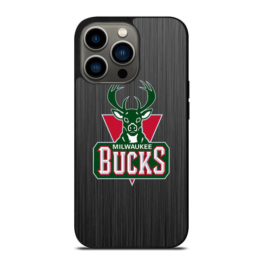MILWAUKEE BUCKS METAL LOGO iPhone 13 Pro Case Cover