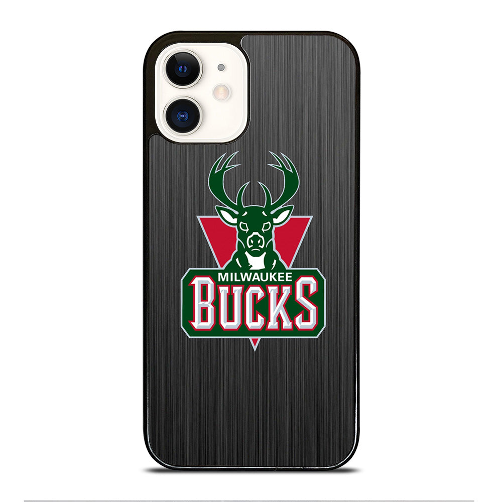 MILWAUKEE BUCKS METAL LOGO iPhone 12 Case Cover