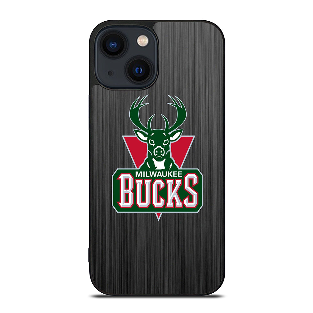 MILWAUKEE BUCKS METAL LOGO iPhone 14 Plus Case Cover