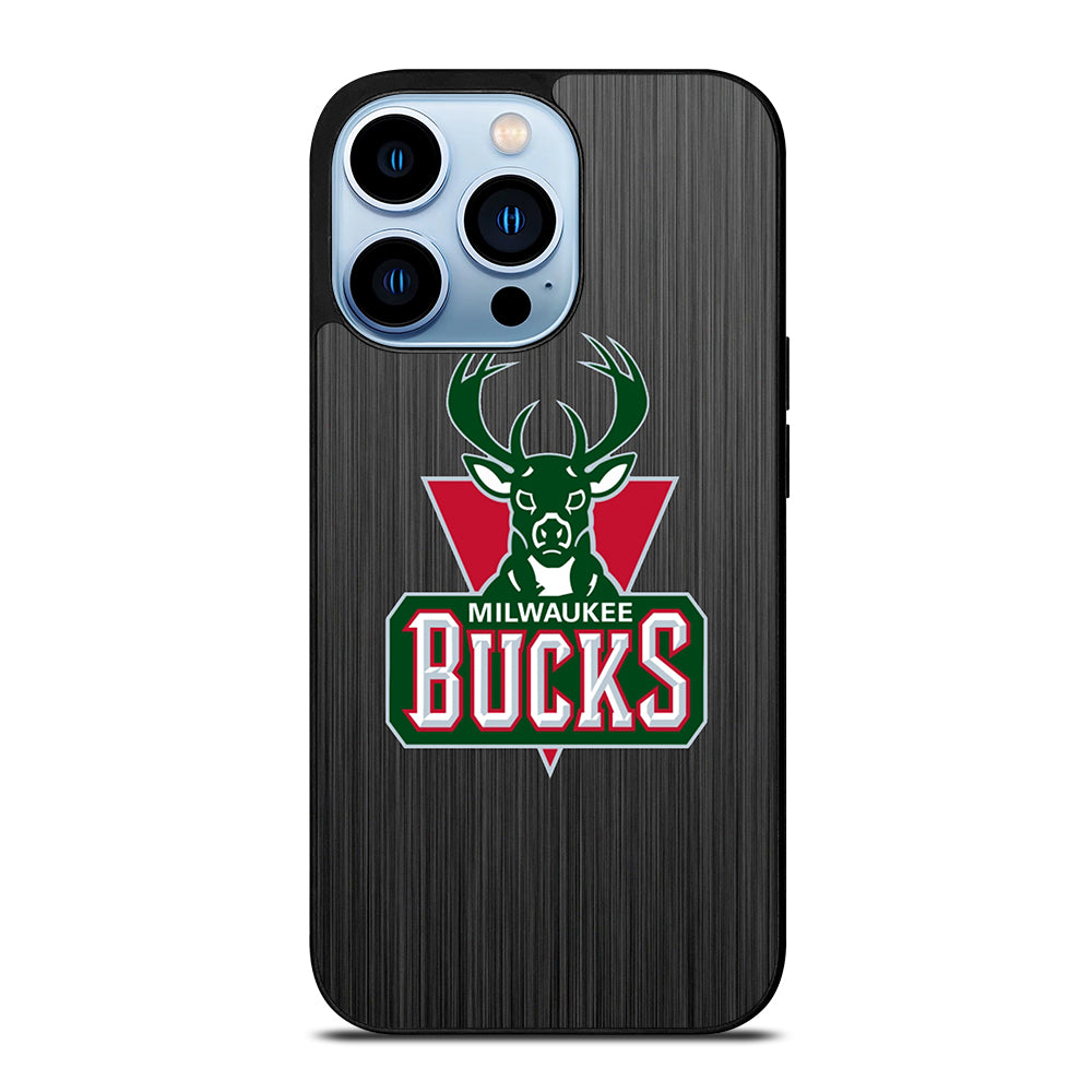 MILWAUKEE BUCKS METAL LOGO iPhone 13 Pro Max Case Cover