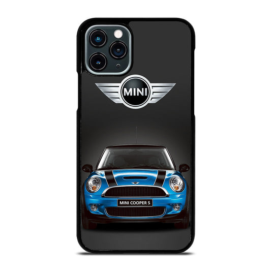 MINI COOPER BLUE CAR iPhone 11 Pro Case Cover