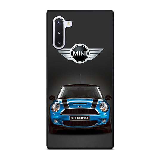 MINI COOPER BLUE CAR Samsung Galaxy Note 10 Case Cover