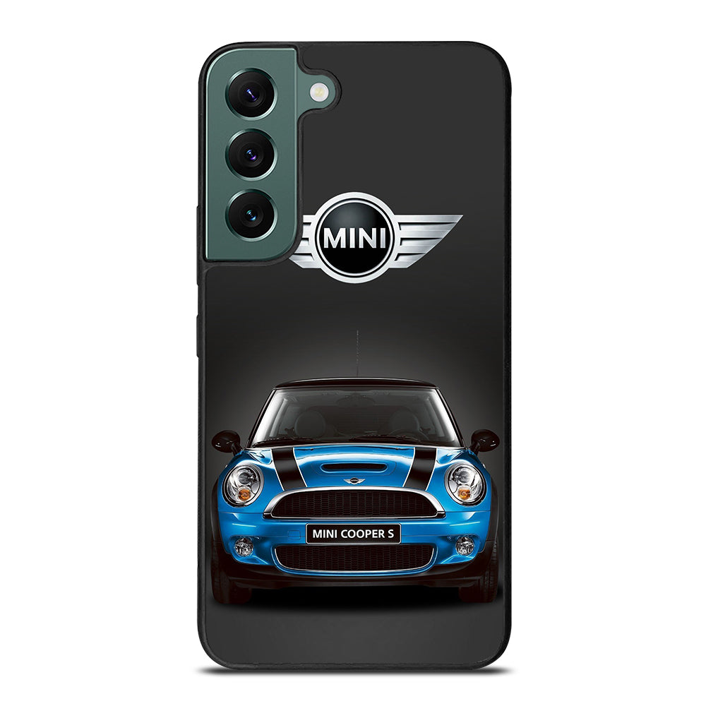 MINI COOPER BLUE CAR Samsung Galaxy S22 Case Cover