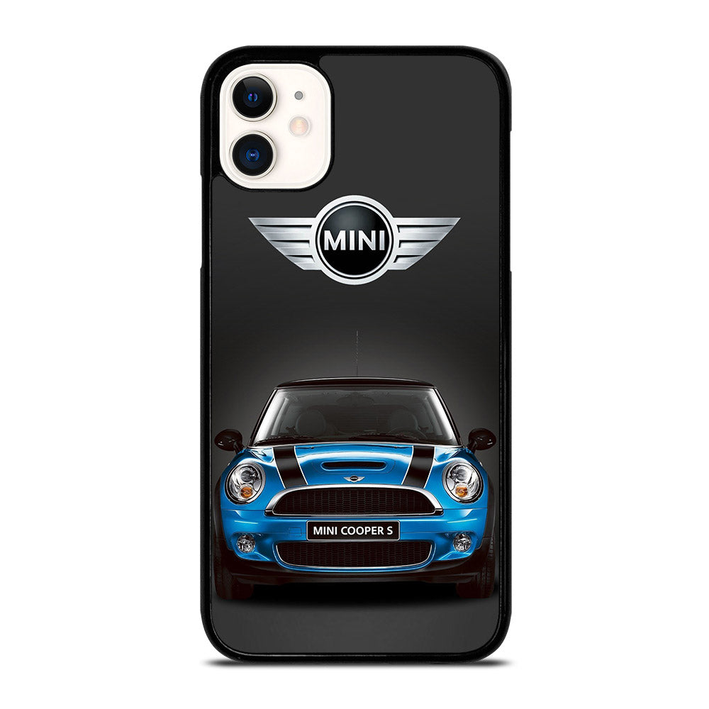 MINI COOPER BLUE CAR iPhone 11 Case Cover