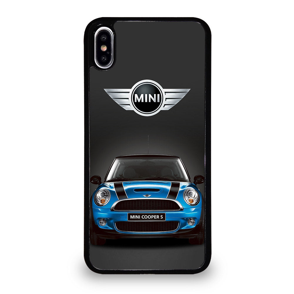 MINI COOPER BLUE CAR iPhone XS Max Case Cover
