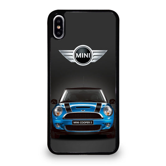 MINI COOPER BLUE CAR iPhone XS Max Case Cover