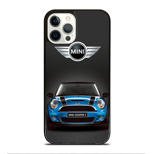 MINI COOPER BLUE CAR iPhone 12 Pro Case Cover