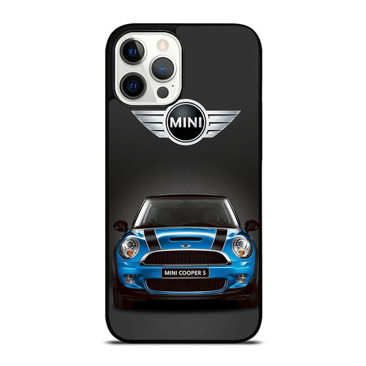 MINI COOPER BLUE CAR iPhone 12 Pro Max Case Cover