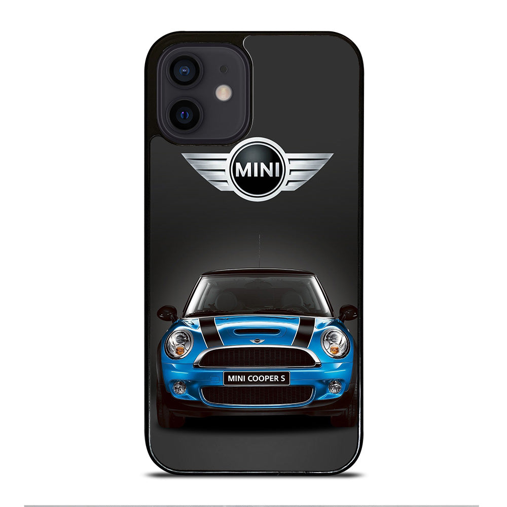 MINI COOPER BLUE CAR iPhone 12 Mini Case Cover