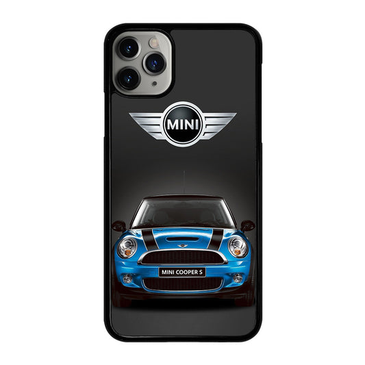 MINI COOPER BLUE CAR iPhone 11 Pro Max Case Cover