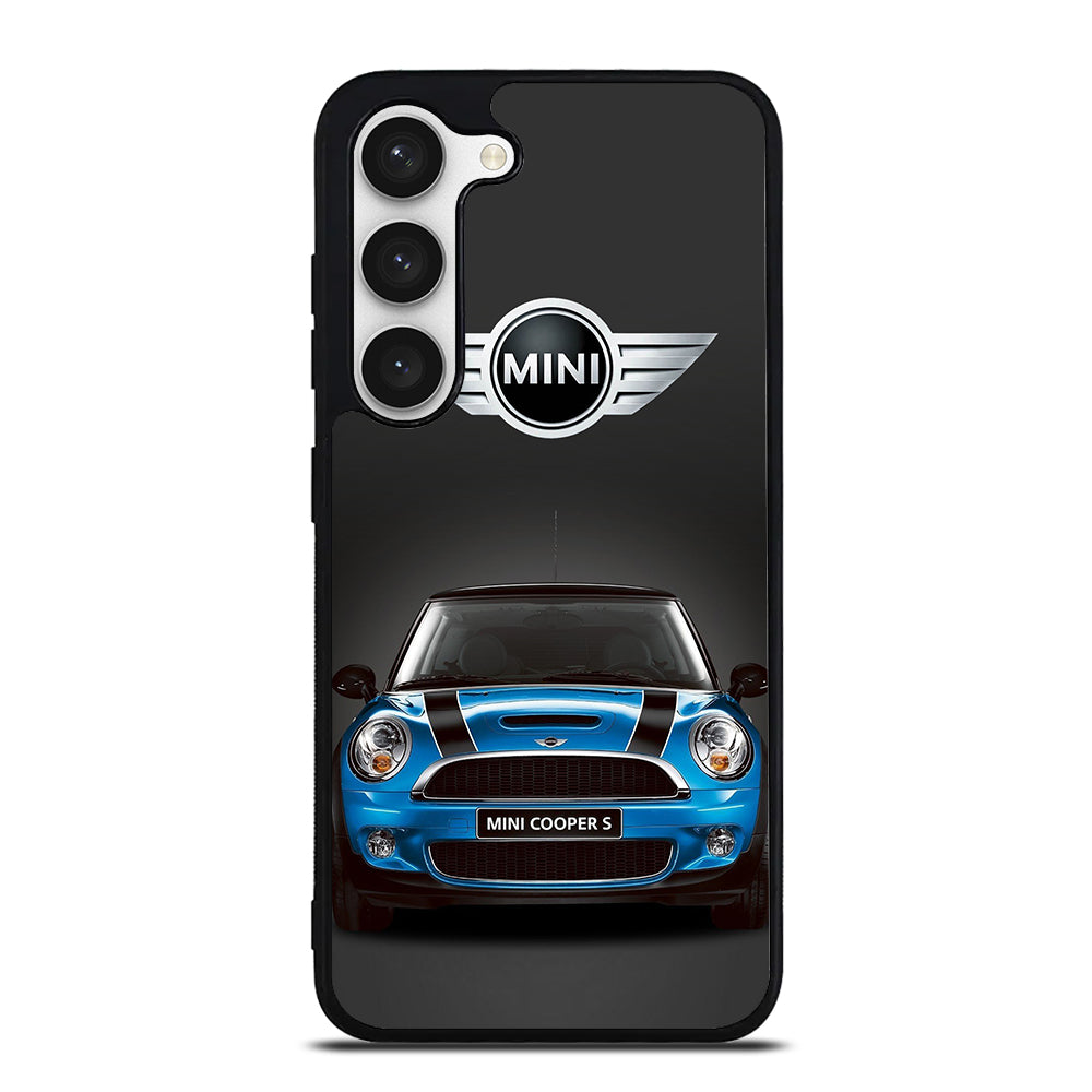 MINI COOPER BLUE CAR Samsung Galaxy S23 Case Cover