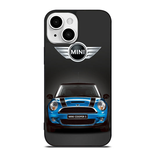 MINI COOPER BLUE CAR iPhone 13 Mini Case Cover