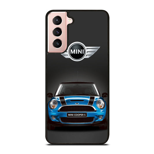 MINI COOPER BLUE CAR Samsung Galaxy S21 Case Cover
