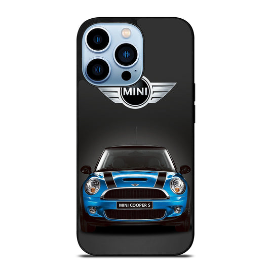 MINI COOPER BLUE CAR iPhone 13 Pro Max Case Cover