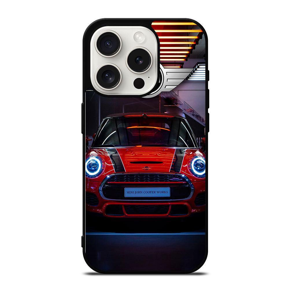 MINI COOPER CAR RED iPhone 15 Pro Case Cover