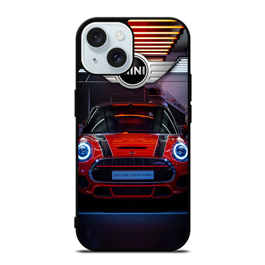 MINI COOPER CAR RED iPhone 15 Case Cover