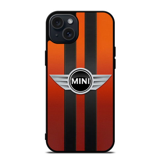 MINI COOPER STRIPE LOGO iPhone 15 Plus Case Cover