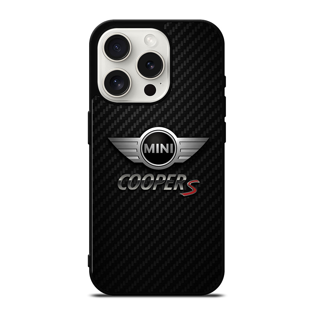 MINI COOPER S CARBON LOGO iPhone 15 Pro Case Cover