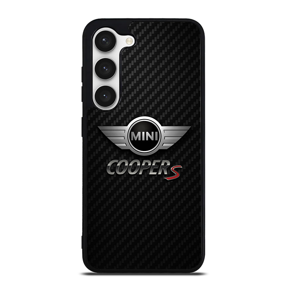 MINI COOPER S CARBON LOGO Samsung Galaxy S23 Case Cover