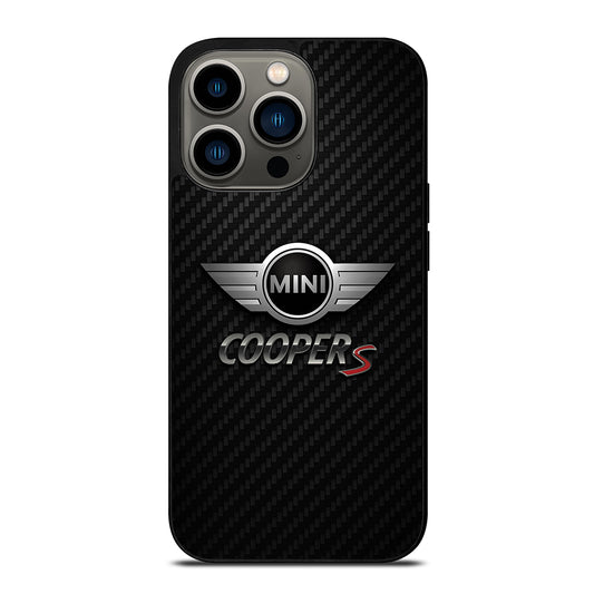 MINI COOPER S CARBON LOGO iPhone 13 Pro Case Cover