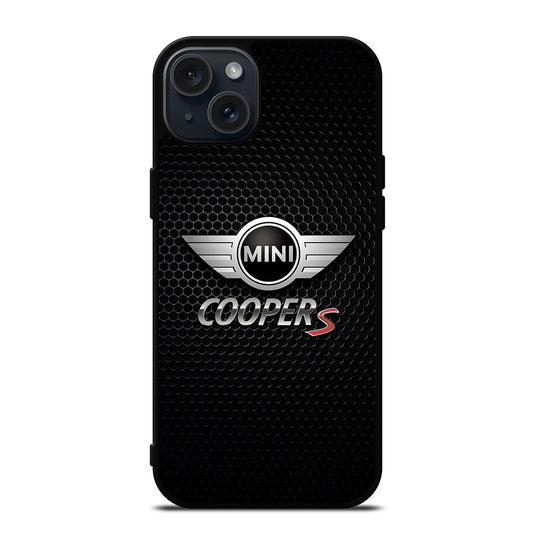 MINI COOPER S METAL LOGO iPhone 15 Plus Case Cover