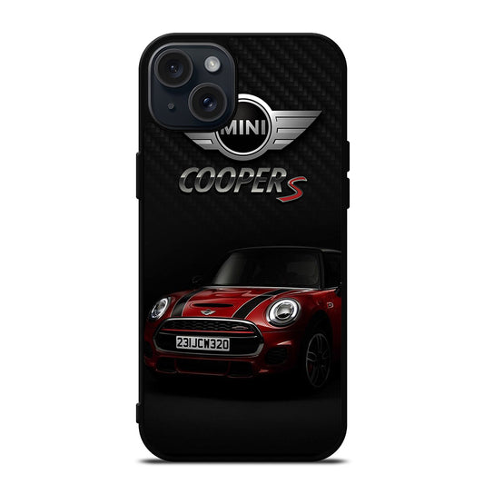 MINI COOPER S RED CAR iPhone 15 Plus Case Cover