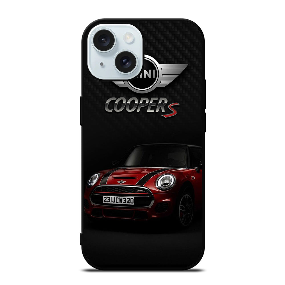 MINI COOPER S RED CAR iPhone 15 Case Cover