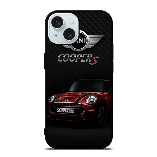 MINI COOPER S RED CAR iPhone 15 Case Cover