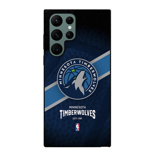 MINNESOTA TIMBERWOLVES NBA LOGO Samsung Galaxy S22 Ultra Case Cover