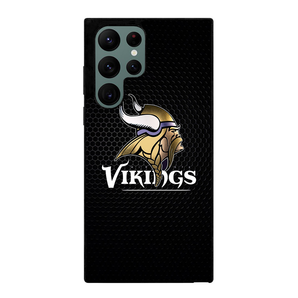 MINNESOTA VIKINGS METAL LOGO Samsung Galaxy S22 Ultra Case Cover