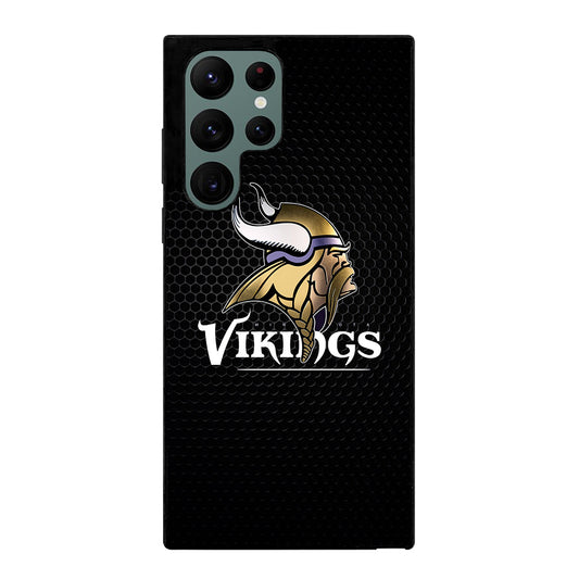 MINNESOTA VIKINGS METAL LOGO Samsung Galaxy S22 Ultra Case Cover
