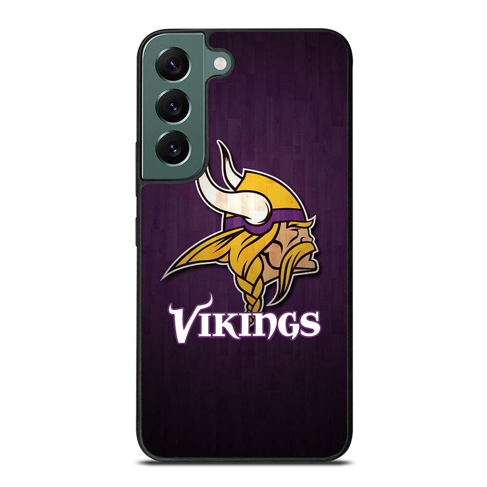 MINNESOTA VIKINGS WOODEN LOGO Samsung Galaxy S22 Case Cover