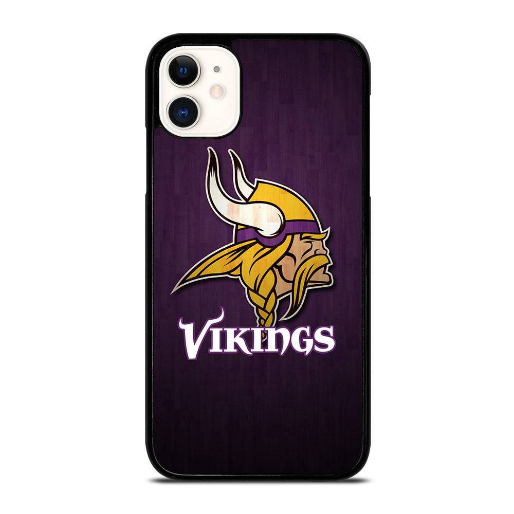 MINNESOTA VIKINGS WOODEN LOGO iPhone 11 Case Cover