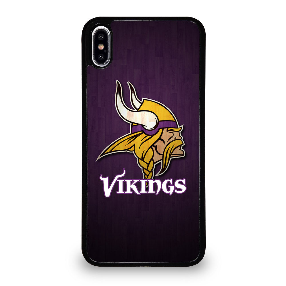 MINNESOTA VIKINGS WOODEN LOGO iPhone XS Max Case Cover