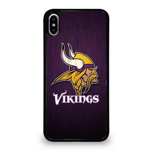 MINNESOTA VIKINGS WOODEN LOGO iPhone XS Max Case Cover
