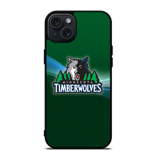 MINNESOTA TIMBERWOLVES BASKETBALL 1 iPhone 15 Plus Case Cover