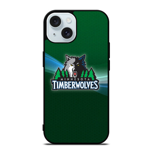 MINNESOTA TIMBERWOLVES BASKETBALL 1 iPhone 15 Case Cover