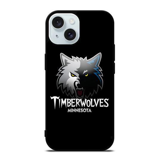 MINNESOTA TIMBERWOLVES NBA ICON iPhone 15 Case Cover