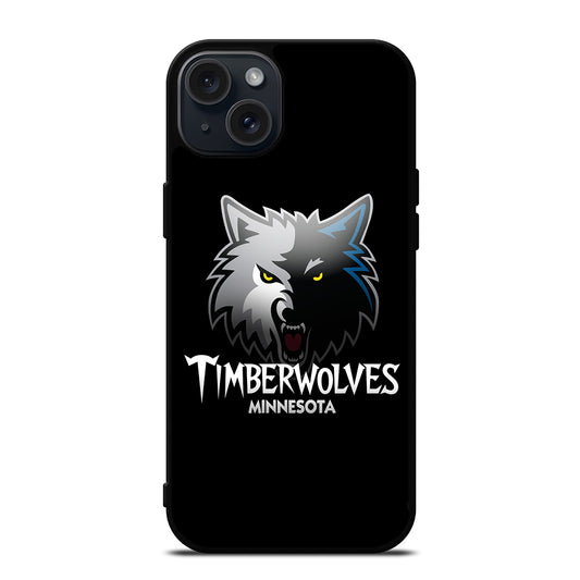 MINNESOTA TIMBERWOLVES NBA ICON iPhone 15 Plus Case Cover