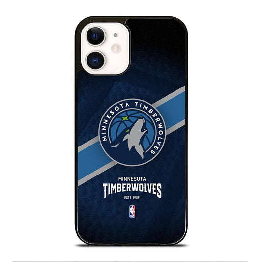 MINNESOTA TIMBERWOLVES NBA LOGO iPhone 12 Case Cover