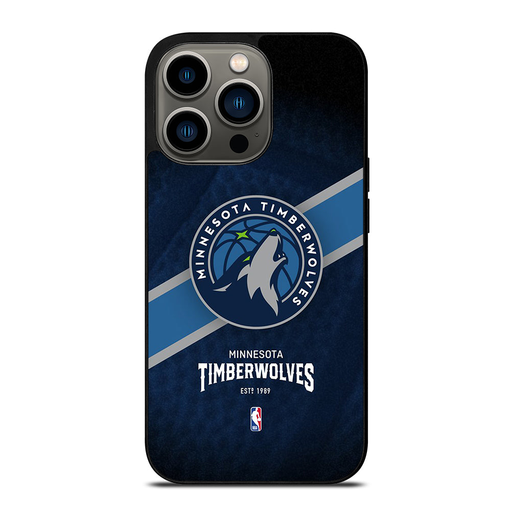 MINNESOTA TIMBERWOLVES NBA LOGO iPhone 13 Pro Case Cover