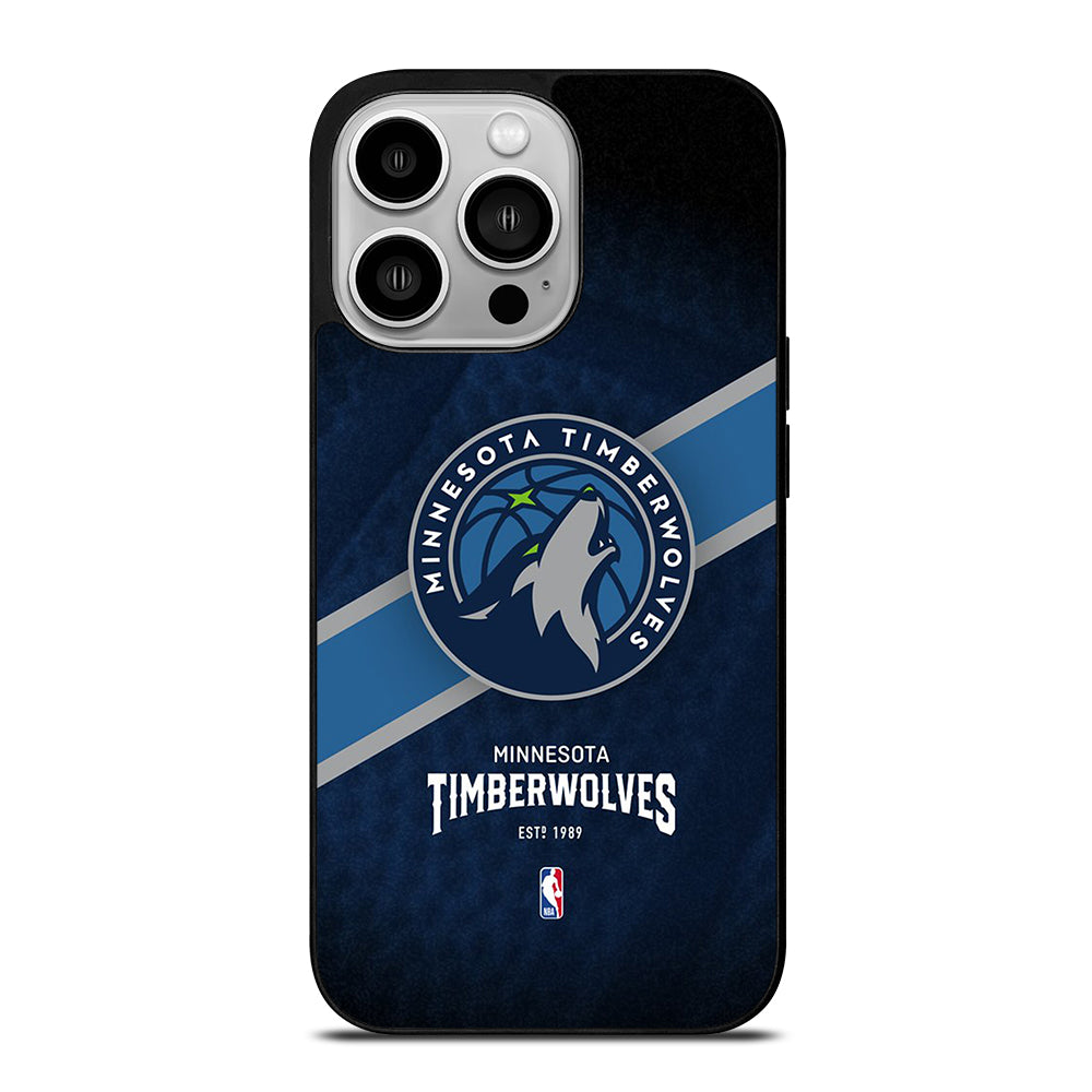 MINNESOTA TIMBERWOLVES NBA LOGO iPhone 14 Pro Case Cover