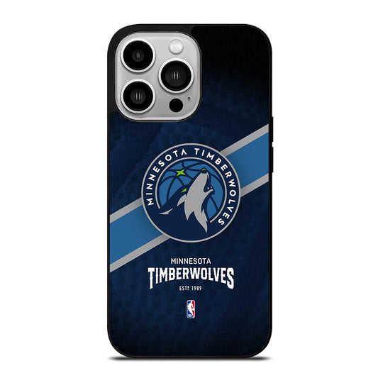 MINNESOTA TIMBERWOLVES NBA LOGO iPhone 14 Pro Case Cover